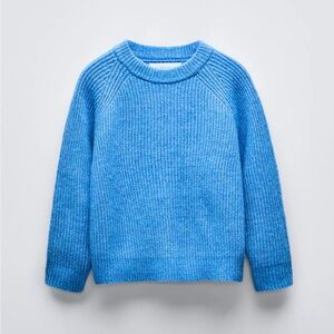NWT Zara Blue Knit Sweater REF. 5536/701